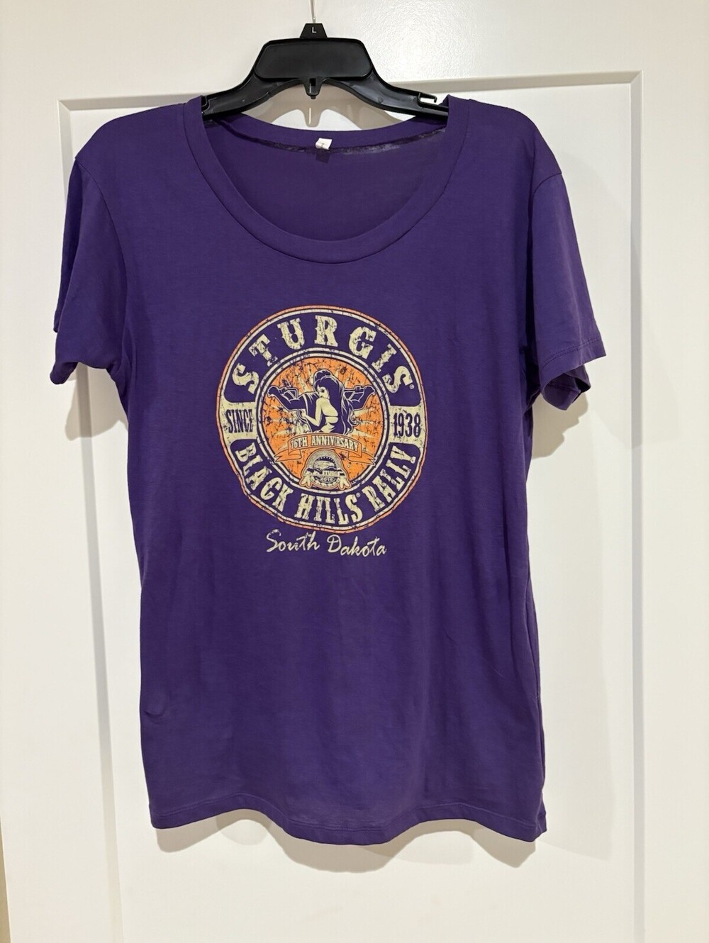 Sturgis Black Hills Rally 76th Anniversary 2016 Women’s Graphic T-Shirt XL